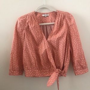 Madewell wrap blouse